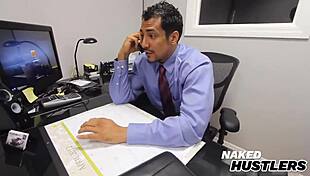 boss can't resist alana lace's big tits devouring his thick dick after hours