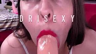 skinny latina dilates tight ass with 22cm dildo ahegao front and back