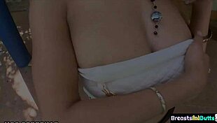 ebony amateur milf with big tits titty fucks then bounces big ass on cock