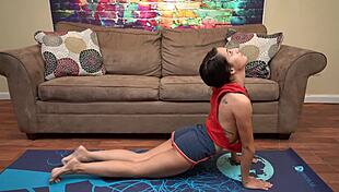 Flexible stepsister rams Freya in intense taboo fuck