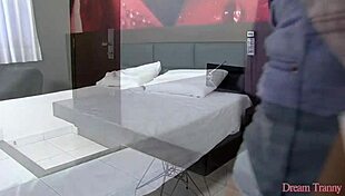 Wow Barbara Perez Blonde Tranny Swallows Two Cocks In Oral Threesome Bliss!