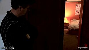 Wrestler Pounds Bound Milf's Ass With Toys And Choking In Hogtie Domination!!