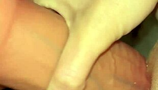 Classic homemade big cock stretches tiny redhead housewife pussy on bedroom bed