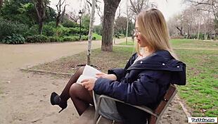 What Happens When a Russian Babe Trades Her Skills for Cash on Camera Outdoors?