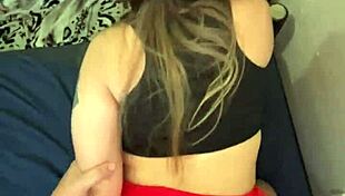 little 18+ stepsis stumbles home from party skirt up begging brother to pound her