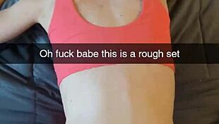 Cheating yoga milf sneaks fitness instructor fuck on snapchat creampie cuckold