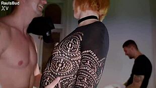 skinny teen squirts piss in wild choking group fuck