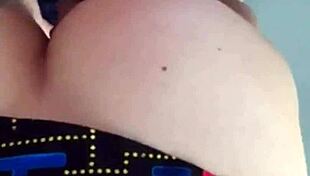 Big Tits Wife's Balcony Cumshot in Tight Skirt Boobs Bouncing Wild