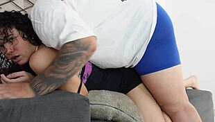 stepmom sneaks in to warm my pussy while alone at home