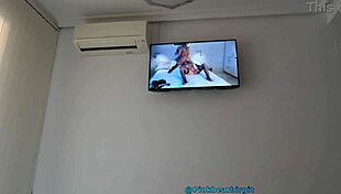 Milf Watches Own Lesbian Porn Moaning Pussy Play Vibrator Orgasm