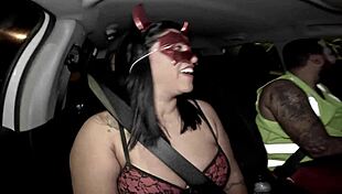 Ela Returns from Halloween Party with ARROMBADINHA Ass Creampie and Gozadinha Cum Dripping Everywhere