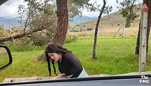 stranger pounds horny teen's fat ass post-workout in wild outdoor fuck