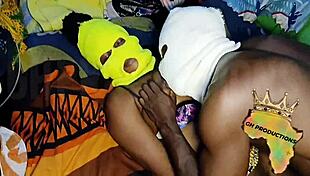 Young Black Stud Pounds Ghetto Ebony Slut's Tight Wet Pussy Hard