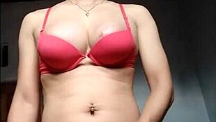 asian shemale strokes her throbbing cock solo