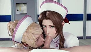 Final Fantasy Girls Deliver Epic Blowjob Cumshot Compilation