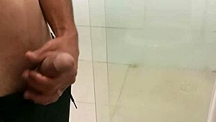 skinny solo unloads monster cock cumshot explosion