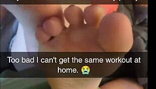 Cheating yoga milf sneaks fitness instructor fuck on snapchat creampie cuckold