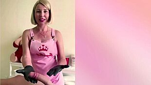 that russian blonde nurse got near my cock and drained me hard with her handjob