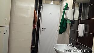 two big dick guys flock with jennifer mendez for mmf orgy