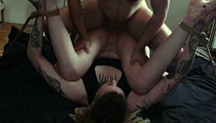 ropes soak her faster than foreplay his cock wrecks tight pussy close up