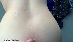 Big Tits Wife's Balcony Cumshot in Tight Skirt Boobs Bouncing Wild