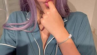 OMG cute 18yo college girl's perfect pussy tastes insane 😍🍑