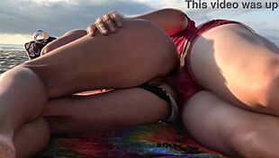 a stranger sneaks up and fills my ass publicly on beach