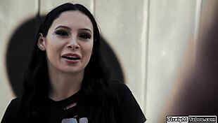 Petite Brunette Virgin Licks Pussy First Time in Lesbian Fingering