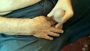 bobbyblaine edges cock then slings thick cum ropes everywhere