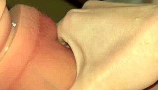Classic homemade big cock stretches tiny redhead housewife pussy on bedroom bed