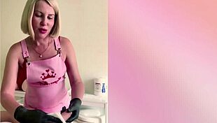 that russian blonde nurse got near my cock and drained me hard with her handjob