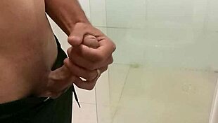 skinny solo unloads monster cock cumshot explosion