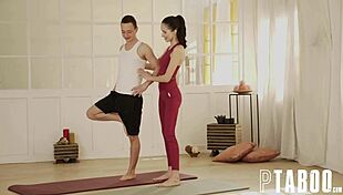 Alyssa Bounty Tempts Nikki Nuttz in Steamy Yoga Session