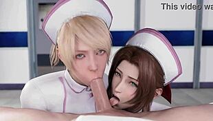 Final Fantasy Girls Deliver Epic Blowjob Cumshot Compilation