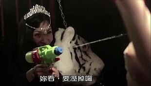 stripping mahjong game turns into ripped clothes prison tease fest