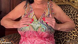 i love my big saggy tits while home alone masturbating with toy