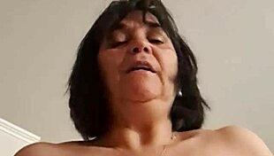 Curvy Stepmother Gallops on Stepson's Cock