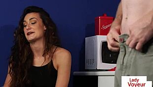 oi sub in the kitchen office, tug that cock while i humiliate you in heels cfnm voyeur style
