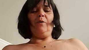 Curvy Stepmother Gallops on Stepson's Cock