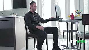 while wifes gone i seduce her hubby with my latina teen slut moves... oops