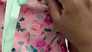 he caresses her curvy latina body softly at home coaxing out that sweet virgin pussy for the first time ever