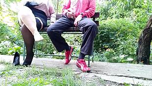 omg my mother-in-law gets so turned on when i cum all over her nylons 😍💦