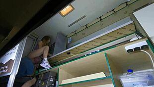 Miniskirt hostess skips cigarette for quick sexy pussy tease