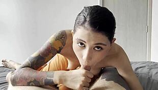 Coworker sneaks blowjob ending in mouth cumshot