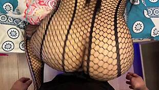 forbidden amateur sex with huge ass stepmom ends in cum on mouth tits