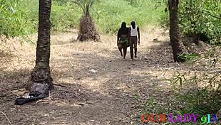 african bbw with big ass tits hairy pussy gets monster cock foursome missionary outdoors in bush xmas ritual