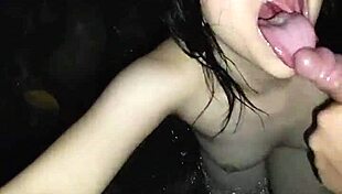 i meet cute whore friend deep in jungle for ass play