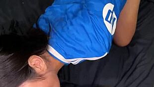 damn this cute 18yo thai teen's tight pussy gets pounded hard 😍 then huge creampie explosion 💦