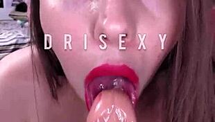 skinny latina dilates tight ass with 22cm dildo ahegao front and back