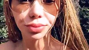 wanna see wild outdoor sex in the woods with cute petite moaning babe?